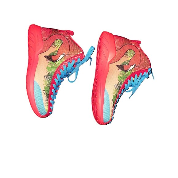 Soulsfeng Red Flamingo High Top Fashion Streetwear sneakers Women’s Size… - Picture 2 of 6